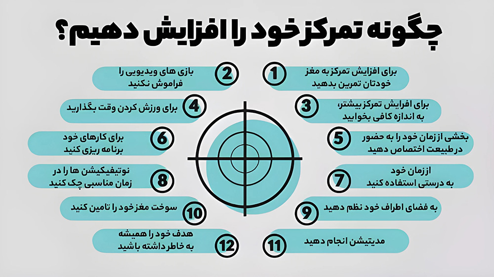 افزایش دقت و تمرکز 